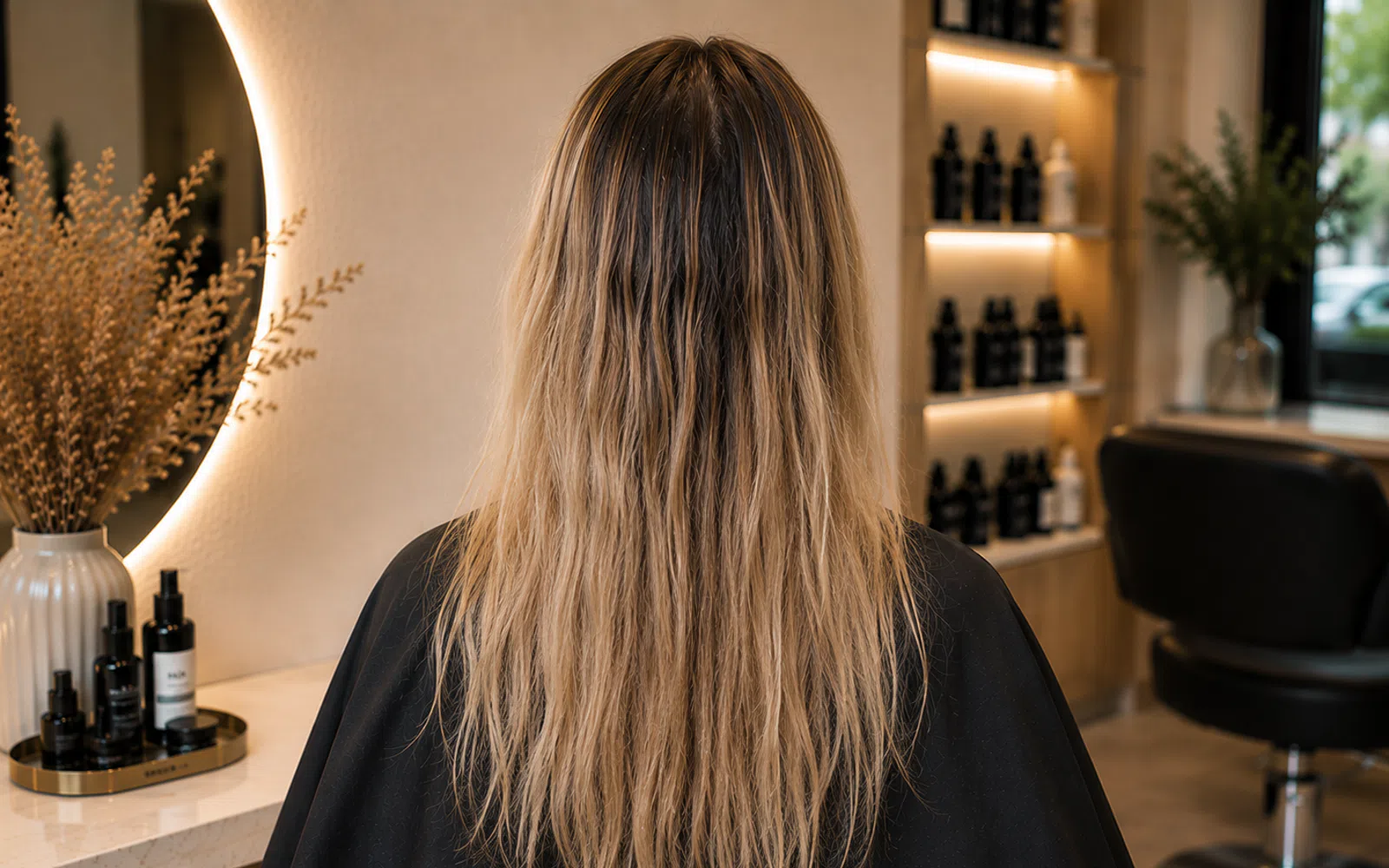 Zweites Vorher-Bild Blonde Refresh aus einer anderen Perspektive